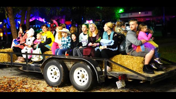A hayride takes Halloween thrill seekers on the walking paths around the fields – where jump-scary thrills await. courtesy of Reda Foster