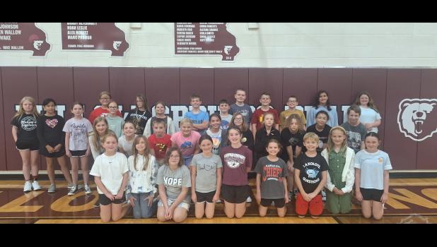 Fifth Grade English Language Arts (ELA), Advanced and Proficient Scorers First row left to right: Emery Mckee, Katherine Rogers, Penny Shields, Jenci Stoltzfus, Raye Schmitt, Brooklynn Slayton, Calvin Wake, Elliana Fursov and Finley Stolzfus Second row: Jessica Nadtochayev, Avery Jones, Kolbe Ewers, Collyns Forrest, Avery Baldridge, Paislee Cattell, Harley Campbell-Holmes, Elizabeth Dashkevich, Ava Swierk and Jack Dancer Third row: Evelyn Stillwell, Aliyah Guemes, Rylee Long, Bella Grogan, Evelin Kharitonova, Alexandria Hogan, Johnnie Fox, Tyler Grogan, Maxwell Beavers, Joshua Coffman, Easton Beltz, Finley Capeder, Autumn Taylor, and Paisley Davis Howell County News/ Amanda Mendez
