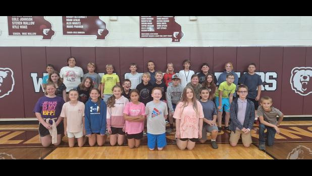 Sixth Grade Math, Advanced and Proficient Scorers First row left to right: Kennedy Kester, Desley Barton, Annie Bryan, Quincy Foster, Anastasia Gerasimov, Jaxon Orchard Elliott, Lillian Mullins, Ben Lowrie, Joshua Thornton and Dakotah Warren Second row: Karmin Bullock, Abigail Maggard, Kane Bennett, Andrey Gerasimov, Oliver Mckinney, Hunter Seaburg, Maddison Ward, Graycie Tackitt and Oscar Schuette Third row: Justice Coonts, Addison Collins, Oleg Gantyuk, Jackson Hilton, Connor Collins, Keaghan Messex, Ryleigh Romine, Asher Story, Riley Wheeler, Almajean Widner and Kellan Messex Howell County News/ Amanda Mendez