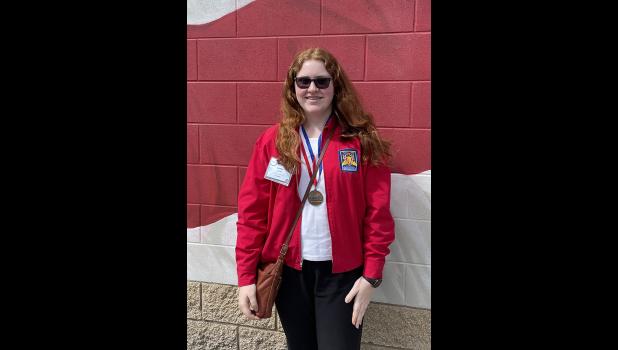 Lauren Shipley took first place in the Medical Math competition. photo provided