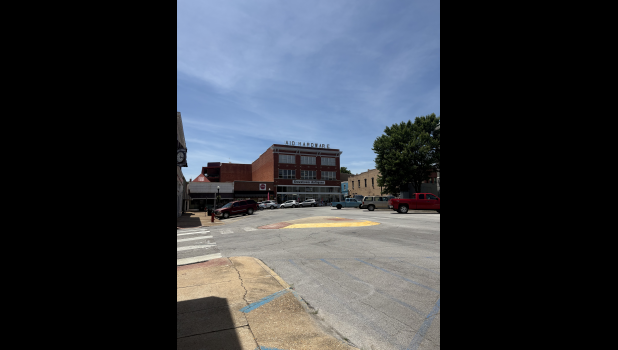 Once the Aid Hardware store, now Downtown Antiques, stands in the square downtown. Howell County News/Grace Long