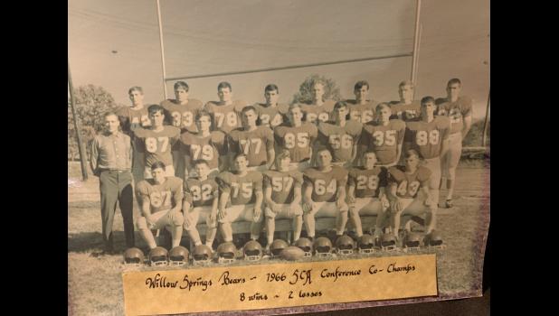 1966 Team Photo: The 1966 WSHS Bears SCA Co-championship team. Photo from the 1967 Williamizzou.
