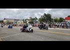 Missouri Vietnam Wall Run riders cruise south on Main Street, enthusiastically cheered by students from Willow Springs schools. Students line the block from Ferguson to Center Sts. waiving American flags and making a joyful noise. Howell County News/ Amanda Mendez