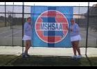 Taylor Reese, left, and McKenna Cox placed third at the MSHSAA doubles tournament. (courtesy of McKenna Cox)