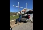 Jason Guidry participating in Carry the Cross by Shepherds Table church. (photo credit: Braden Marriott) Jason Guidry participating in Carry the Cross by Shepherds Table church. (photo credit: Braden Marriott)