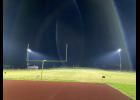 The Eagles Nest lit up on Friday, April 10th at 20:20 military time in honor of the 2020 seniors. (photo credit: Braden Marriott)