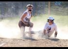 Sophomore Rylee Scarbrough sliding into third during the Seymour game when the Lady Bears softball team took part in the Norwood Jamboree on August 21. (Courtesy photo/Shawana Cox)